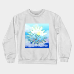 Glowing Nature Sunstone Surrealistic Art Crewneck Sweatshirt